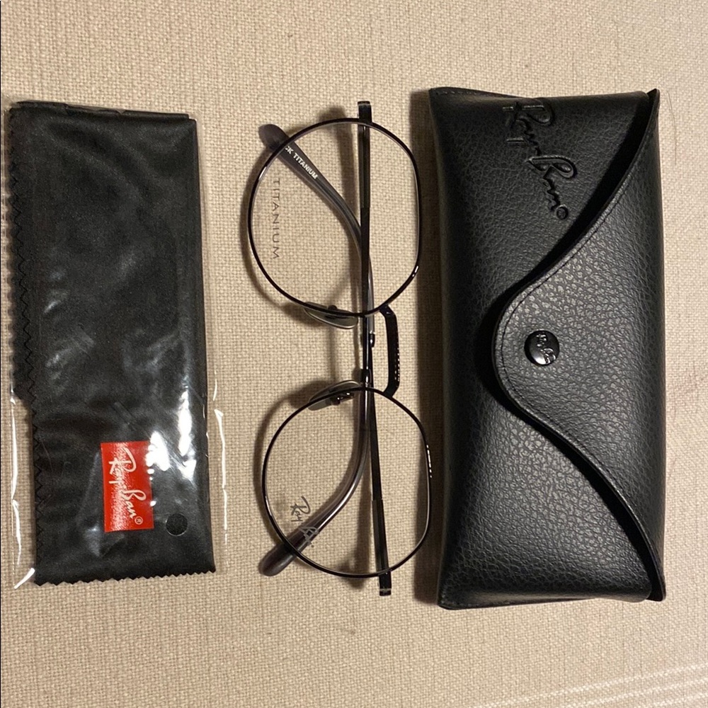 Ray-Ban Black Eyeglasses with Case